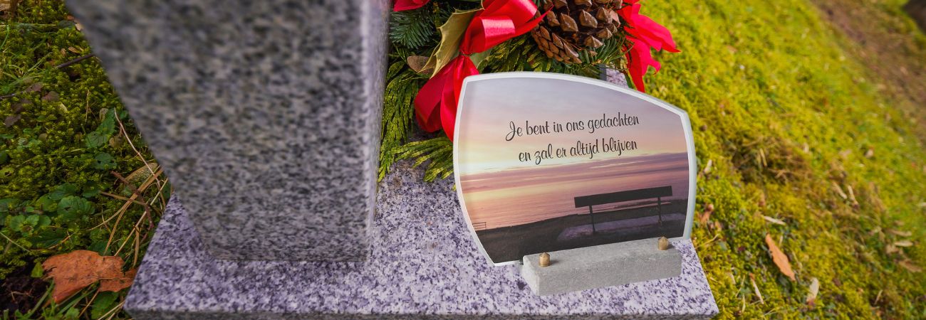 Gedenksteen met Fotoglas